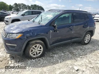 2018 Jeep Compass Sport with VIN 3C4NJCAB9JT233089, listed as a Copart auction lot 57080305 with 70,879 mi miles and Salvage title. Bid and sale history available at DreamBid. Image 1.
