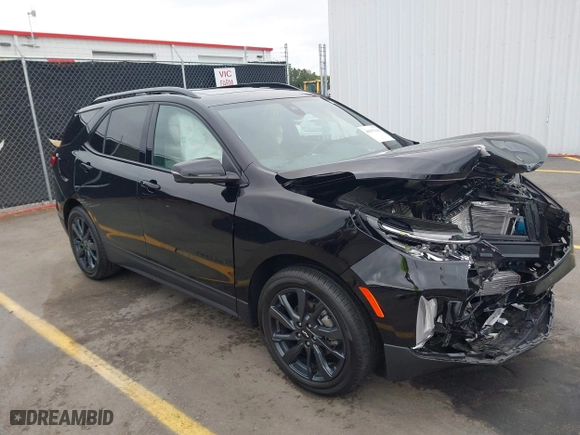 2024 Chevrolet Equinox RS with VIN 3GNAXMEG8RL149468, listed as a IAAI auction lot 40307628 with 8,791 mi miles. Bid and sale history available at carsss.com. Image 1.