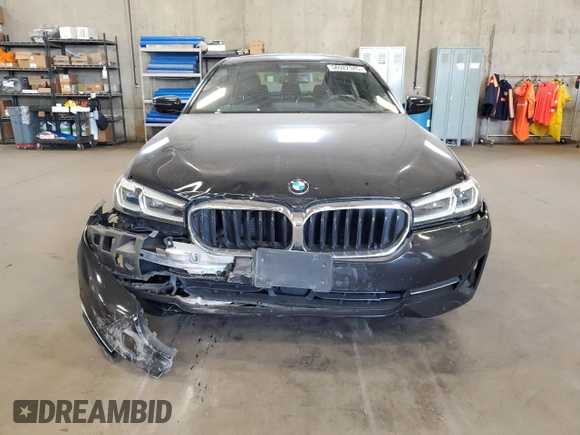 2021 BMW 5 Series 530i xDrive with VIN WBA13BJ01MCF15454, listed as a Copart auction lot 56922345 with 115,667 mi miles and Salvage title. Bid and sale history available at DreamBid. Image 5.