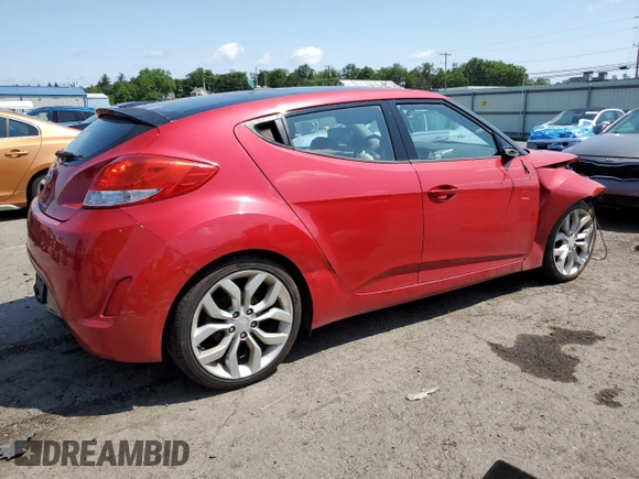 2013 Hyundai Veloster w/Black Int with VIN KMHTC6AD8DU179195, listed as a Copart auction lot 61686335 with 74,004 mi miles and Salvage title. Bid and sale history available at DreamBid. Image 3.