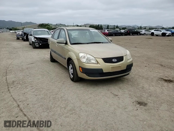 2009 Kia Rio LX with VIN KNADE223496549097, listed as a Copart auction lot 54375975 with 140,882 mi miles and Salvage Title. Bid and sale history available at DreamBid. Image 14.