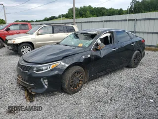 2018 Kia Optima S with VIN 5XXGT4L34JG232331, listed as a Copart auction lot 55635695 with 199,063 mi miles and Salvage title. Bid and sale history available at DreamBid. Image 1.