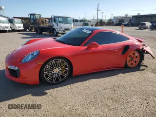 2015 Porsche 911 Turbo S with VIN WP0AD2A9XFS166153, listed as a Copart auction lot 49815853 with 20,184 mi miles. Bid and sale history available at carsss.com. Image 1.