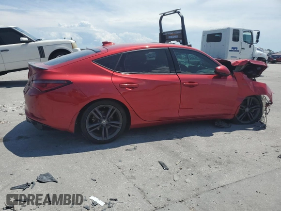 2023 Acura Integra Technology with VIN 19UDE4H66PA009939, listed as a Copart auction lot 69227314 with Not provided miles and Salvage title. Bid and sale history available at DreamBid. Image 3.