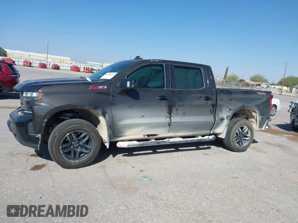 2021 Chevrolet Silverado 1500 LT Trail Boss with VIN 1GCPYFEL6MZ148202, listed as a IAAI auction lot 41908592 with 77,048 mi miles and . Bid and sale history available at DreamBid. Image 14.