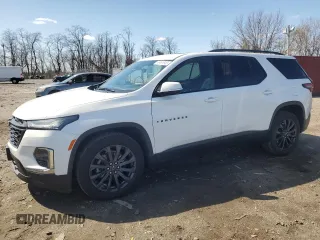 2022 Chevrolet Traverse RS with VIN 1GNEVJKW2NJ182663, listed as a Copart auction lot 49461945 with 49,043 mi miles and Salvage title. Bid and sale history available at DreamBid. Image 1.