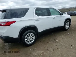2018 Chevrolet Traverse LS with VIN 1GNERFKW9JJ147873, listed as a Copart auction lot 53361215 with 117,033 mi miles and Salvage title. Bid and sale history available at DreamBid. Image 14.