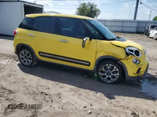 2014 FIAT 500L Trekking with VIN ZFBCFADH9EZ018889, listed as a Copart auction lot 71537264 with 76,430 mi miles and Salvage Title. Bid and sale history available at carsss.com. Image 4.