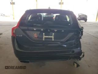 2017 Volvo V60 Premier with VIN YV140MEK7H1338322, listed as a Copart auction lot 87402344 with 58,365 mi miles and Salvage Title. Bid and sale history available at carsss.com. Image 6.