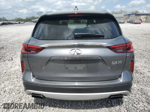 2019 Infiniti QX50 Luxe with VIN 3PCAJ5M16KF135750, listed as a Copart auction lot 51759265 with 159,965 mi miles and Salvage title. Bid and sale history available at DreamBid. Image 6.