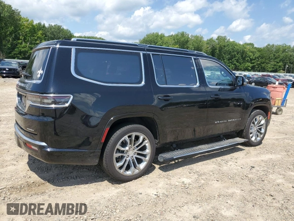 2022 Jeep Grand Wagoneer Series II z VIN 1C4SJVFJ5NS194152, wystawiony jako Copart lot #64996304 z przebiegiem Nie podano mil oraz Szkoda całkowita • Salvage title. Historia ofert i sprzedaży dostępna na DreamBid. Obrazek 3.
