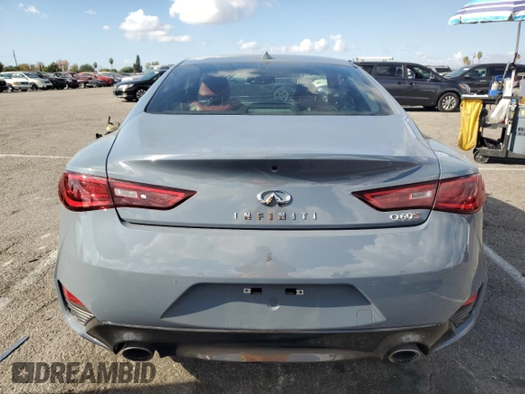 2021 Infiniti Q60 Red Sport 400 с VIN JN1FV7LK2MM530327, выставлен на аукционе Copart как лот 80844904 с пробегом 35 611 миль миль и Списание • Salvage title. История ставок и продаж доступна на DreamBid. Изображение 6.