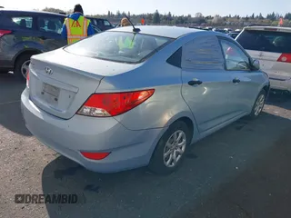 2012 Hyundai Accent GLS with VIN KMHCT4AE4CU073113, listed as a IAAI auction lot 41940314 with 161,934 mi miles. Bid and sale history available at carsss.com. Image 4.