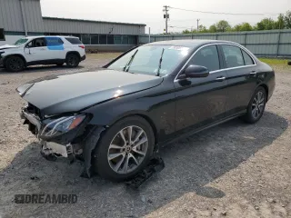 2018 Mercedes-Benz E 400 with VIN WDDZF6GB4JA417932, listed as a Copart auction lot 58506565 with 85,424 mi miles and Salvage title. Bid and sale history available at DreamBid. Image 1.