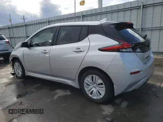 2025 Nissan LEAF S with VIN 1N4AZ1BV9SC561541, listed as a Copart auction lot 50654445 with 5,496 mi miles and Salvage Title. Bid and sale history available at carsss.com. Image 2.