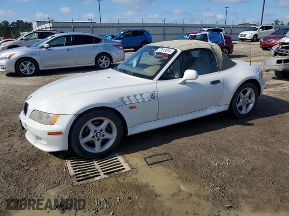 1999 BMW Z3 2.5 with VIN 4USCH9333XLG01960, listed as a Copart auction lot 72513814 with 160,293 mi miles and Salvage title. Bid and sale history available at DreamBid. Image 1.