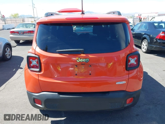 2015 Jeep Renegade Latitude with VIN ZACCJABT7FPC20455, listed as a IAAI auction lot 42250490 with 65,977 mi miles and . Bid and sale history available at DreamBid. Image 16.