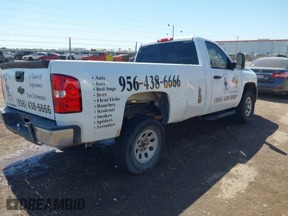 2008 Chevrolet Silverado 1500 Work Truck with VIN 1GCEC14X48Z102032, listed as a IAAI auction lot 41943346 with 398,280 mi miles. Bid and sale history available at carsss.com. Image 4.
