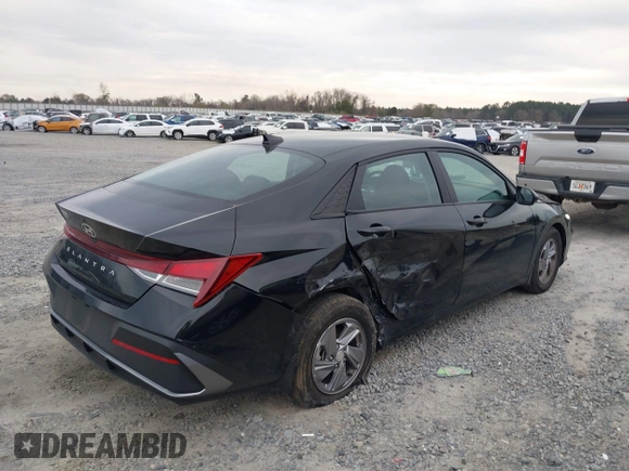 2024 Hyundai Elantra SE with VIN KMHLL4DG5RU799018, listed as a IAAI auction lot 41617298 with 6,557 mi miles and . Bid and sale history available at DreamBid. Image 4.