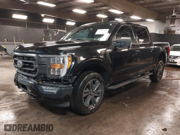 2023 Ford F-150 XL with VIN 1FTFW1E5XPKE80999, listed as a IAAI auction lot 41596993 with 33,285 mi miles. Bid and sale history available at carsss.com. Image 21.