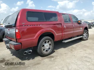 2014 Ford F-250 XL with VIN 1FT7W2BT8EEB51260, listed as a Copart auction lot 57473635 with 307,390 mi miles and Salvage title. Bid and sale history available at DreamBid. Image 3.