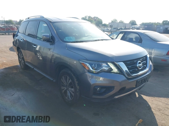 2018 Nissan Pathfinder Platinum with VIN 5N1DR2MM8JC637360, listed as a IAAI auction lot 42549095 with 93,585 mi miles and . Bid and sale history available at DreamBid. Image 1.