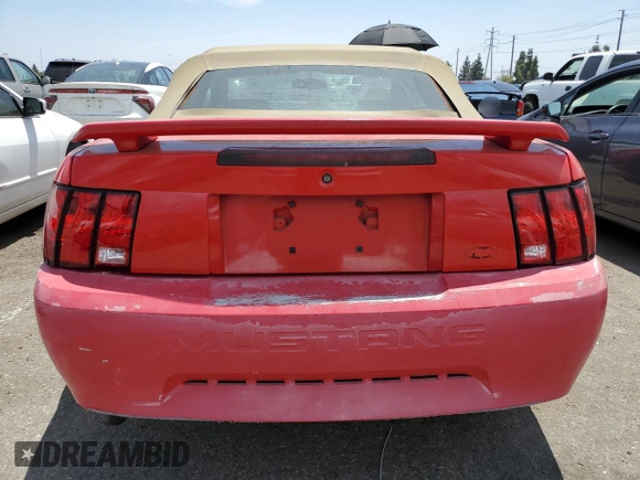 2002 Ford Mustang Deluxe z VIN 1FAFP44472F107630, wystawiony jako Copart lot #56256865 z przebiegiem 214 457 mil mil oraz Szkoda całkowita • Salvage title. Historia ofert i sprzedaży dostępna na DreamBid. Obrazek 6.