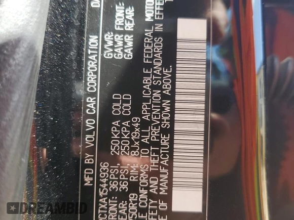 2010 Volvo XC90 z VIN YV4982CTXA1544936, wystawiony jako Copart lot #53667625 z przebiegiem 104 874 mil mil oraz Szkoda całkowita • Salvage title. Historia ofert i sprzedaży dostępna na DreamBid. Obrazek 13.