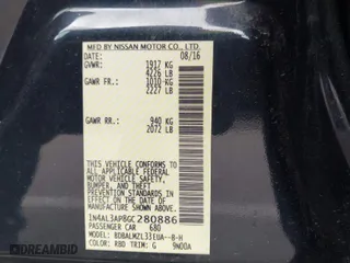 2016 Nissan Altima 2.5 S with VIN 1N4AL3AP8GC280886, listed as a IAAI auction lot 42027108 with 119,687 mi miles. Bid and sale history available at carsss.com. Image 9.