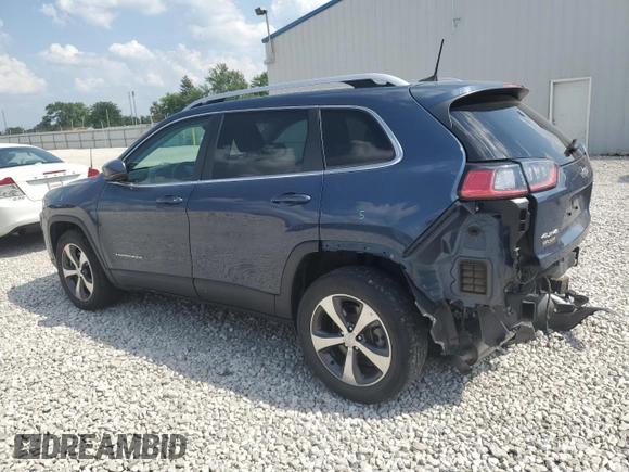 2019 Jeep Cherokee Limited with VIN 1C4PJMDX8KD456737, listed as a Copart auction lot 62178195 with 41,249 mi miles and Salvage title. Bid and sale history available at DreamBid. Image 2.