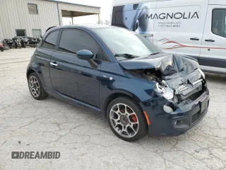 2013 FIAT 500 Sport with VIN 3C3CFFBRXDT544786, listed as a Copart auction lot 50121905 with 109,455 mi miles and Salvage Title. Bid and sale history available at carsss.com. Image 4.
