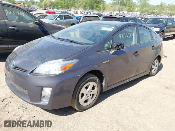 2010 Toyota Prius II with VIN JTDKN3DU6A0144856, listed as a IAAI auction lot 42253178 with 144,630 mi miles and . Bid and sale history available at DreamBid. Image 2.
