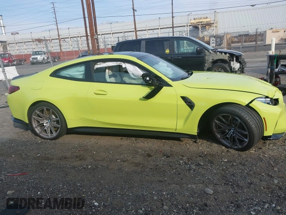 2025 BMW M4 Competition with VIN WBS23HK01SCS26831, listed as a IAAI auction lot 41473600 with 1 mi miles. Bid and sale history available at carsss.com. Image 13.