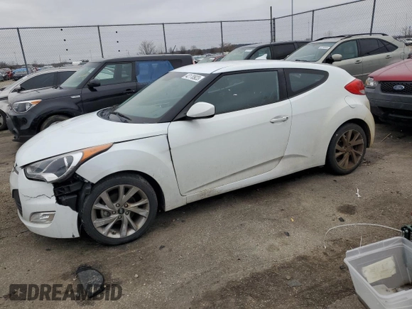 2017 Hyundai Veloster with VIN KMHTC6AD8HU310860, listed as a Copart auction lot 42170923 with 97,009 mi miles. Bid and sale history available at carsss.com. Image 1.