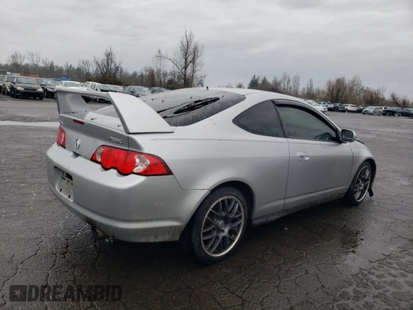 2003 Acura RSX with VIN JH4DC53853S000378, listed as a Copart auction lot 85089944 with 0 mi miles and Salvage Title. Bid and sale history available at carsss.com. Image 3.
