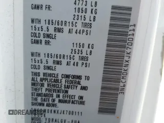 2018 Nissan NV200 SV z VIN 3N6CM0KNXJK700111, wystawiony jako Copart lot #53747595 z przebiegiem Nie podano mil oraz Szkoda całkowita • Salvage title. Historia ofert i sprzedaży dostępna na DreamBid. Obrazek 14.