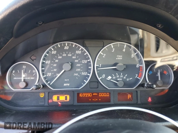 2003 BMW 3 Series 330Ci with VIN WBABS534X3JU98220, listed as a Copart auction lot 42855875 with 169,990 mi miles and Salvage Title. Bid and sale history available at carsss.com. Image 9.