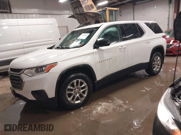 2018 Chevrolet Traverse LS with VIN 1GNEVFKW8JJ193464, listed as a IAAI auction lot 41448963 with 90,910 mi miles. Bid and sale history available at carsss.com. Image 2.