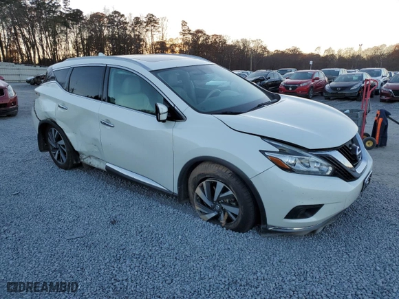 2016 Nissan Murano SL with VIN 5N1AZ2MG9GN151053, listed as a Copart auction lot 83738844 with 134,339 mi miles and Salvage Title. Bid and sale history available at carsss.com. Image 4.