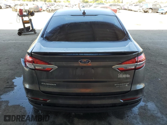 2019 Ford Fusion Titanium with VIN 3FA6P0RU0KR187602, listed as a Copart auction lot 52752425 with 153,716 mi miles and Salvage title. Bid and sale history available at DreamBid. Image 6.