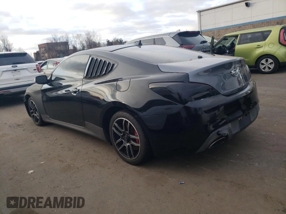 2013 Hyundai Genesis Coupe Track z VIN KMHHU6KJ4DU093082, wystawiony jako Copart lot #87530875 z przebiegiem 155 808 mil mil oraz Nie do naprawy • Non repairable. Historia ofert i sprzedaży dostępna na DreamBid. Obrazek 2.