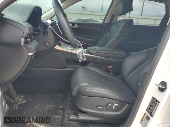 2022 Genesis GV80 with VIN KMUHB4SB6NU097950, listed as a Copart auction lot 81049344 with 63,062 mi miles and Salvage Title. Bid and sale history available at DreamBid. Image 7.