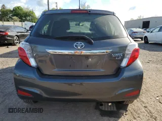 2013 Toyota Yaris L with VIN JTDKTUD32DD547099, listed as a Copart auction lot 54653615 with 153,439 mi miles and Salvage Title. Bid and sale history available at DreamBid. Image 6.