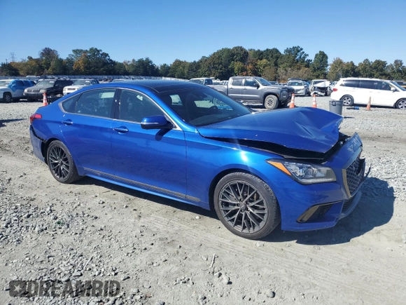 2020 Genesis G80 3.8L with VIN KMTFN4JE4LU329537, listed as a Copart auction lot 76778194 with 30,346 mi miles and Salvage Title. Bid and sale history available at carsss.com. Image 4.