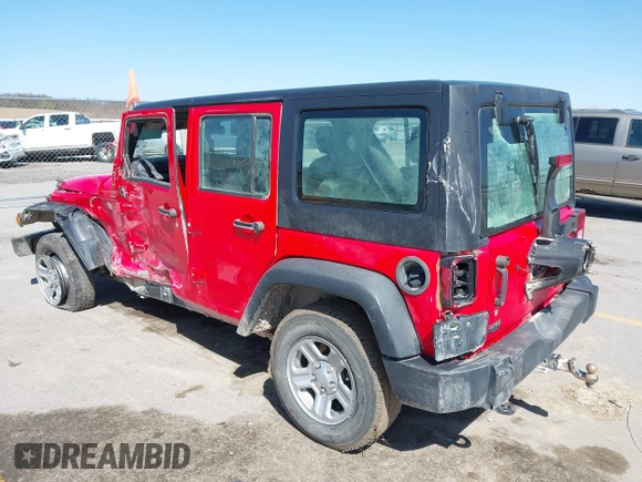 2016 Jeep Wrangler Unlimited Sport RHD with VIN 1C4BJWKG2GL321551, listed as a IAAI auction lot 41975136 with 229,019 mi miles and . Bid and sale history available at DreamBid. Image 3.