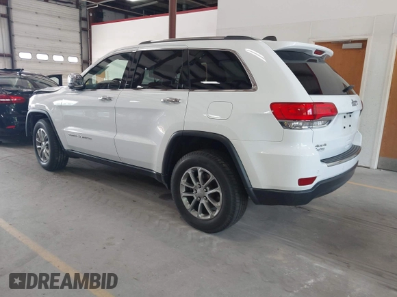 2016 Jeep Grand Cherokee Limited with VIN 1C4RJFBG2GC490483, listed as a IAAI auction lot 42596513 with 113,937 mi miles and . Bid and sale history available at DreamBid. Image 3.