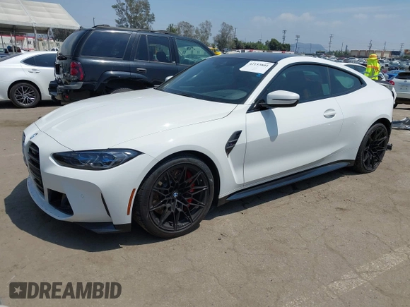 2022 BMW M4 Competition z VIN WBS33AZ04NCJ20752, wystawiony jako IAAI lot #42153801 z przebiegiem 9 523 mil mil oraz . Historia ofert i sprzedaży dostępna na DreamBid. Obrazek 18.