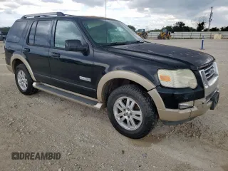 2006 Ford Explorer Eddie Bauer z VIN 1FMEU74E76UA33213, wystawiony jako Copart lot #62322315 z przebiegiem 158 510 mil mil oraz Czysty tytuł • Clean title. Historia ofert i sprzedaży dostępna na DreamBid. Obrazek 4.