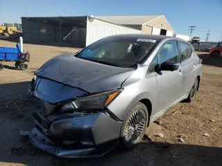 2024 Nissan LEAF SV PLUS with VIN 1N4CZ1CV1RC553595, listed as a Copart auction lot 88583525 with 2,256 mi miles and Salvage Title. Bid and sale history available at carsss.com. Image 1.