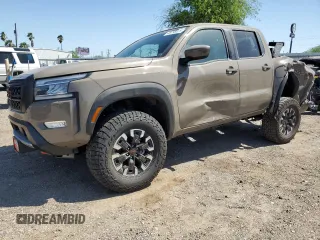 2024 Nissan Frontier Pro-4X with VIN 1N6ED1EK2RN656658, listed as a Copart auction lot 48798475 with 45 mi miles and Salvage title. Bid and sale history available at DreamBid. Image 1.